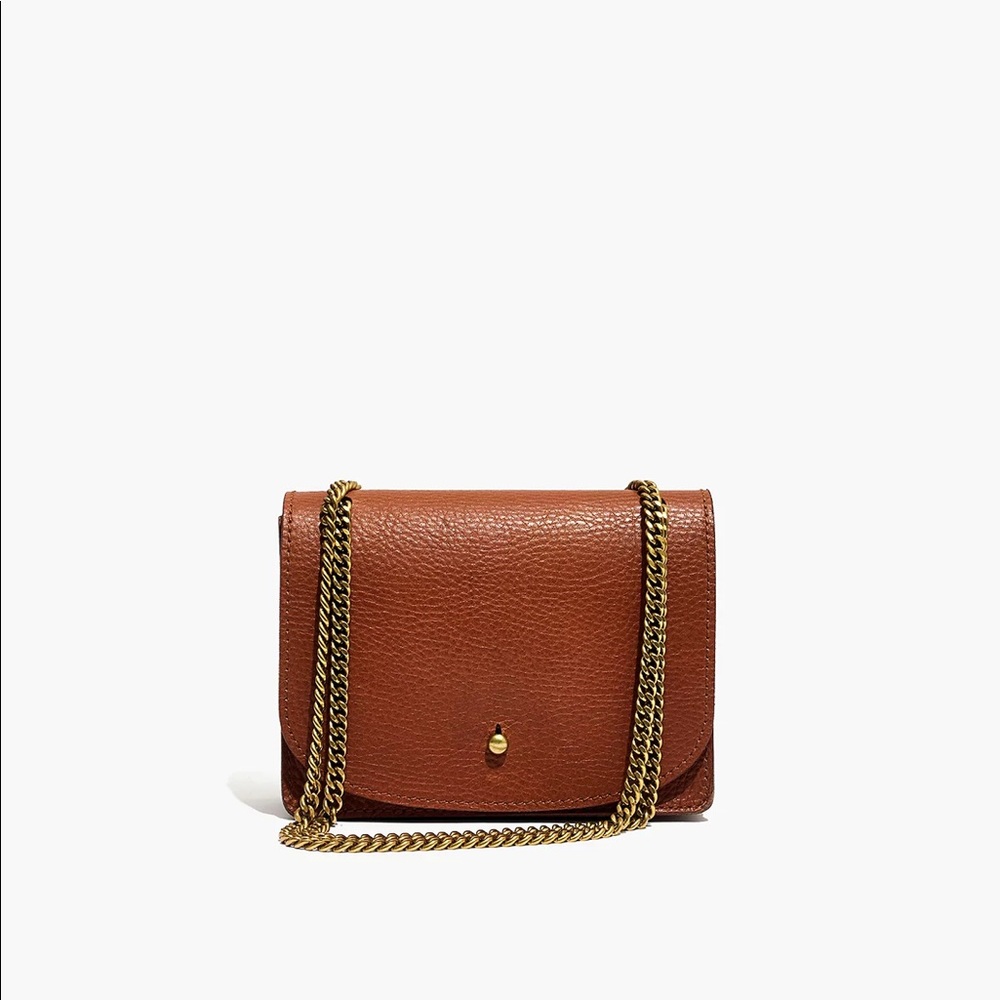 Madewell chain leather crossbody bag